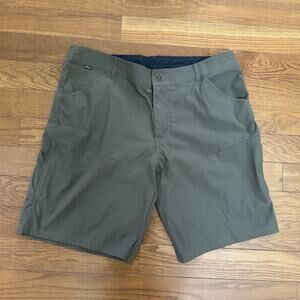 Kuhl Mens Cargo Shorts 40 Renegade Khaki Green Outdoor Hiking Camp Performance